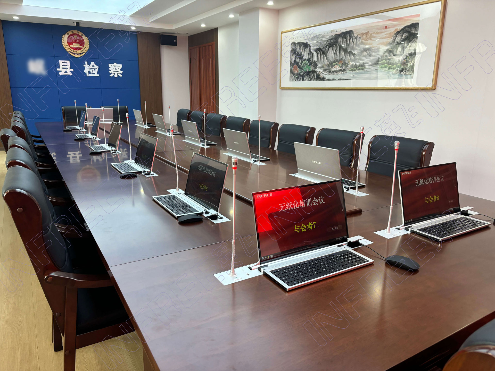 西南某縣人民檢察院鍵鼠一體機(jī)投入使用